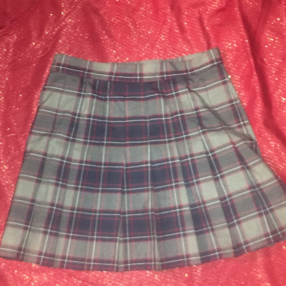 Plaid mini skirt